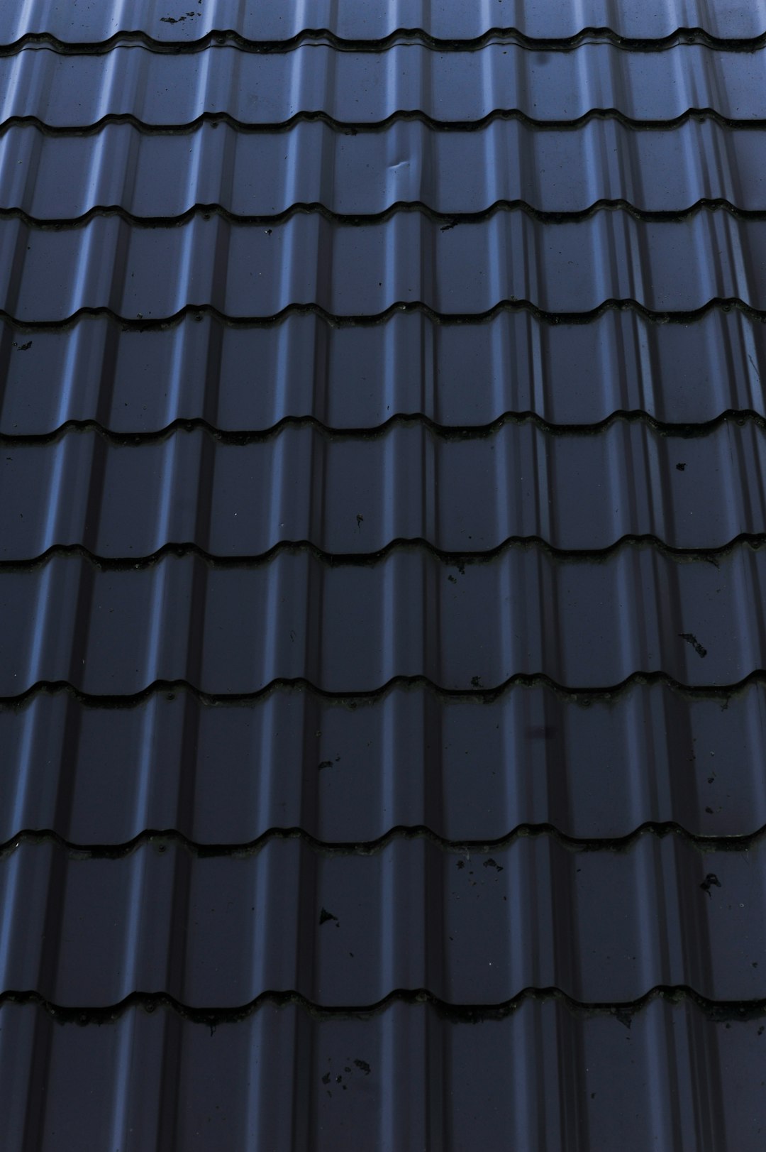 Old metal gray roof in nature.
